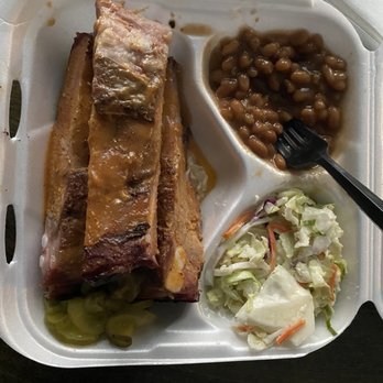 plate of BBQ in Macon